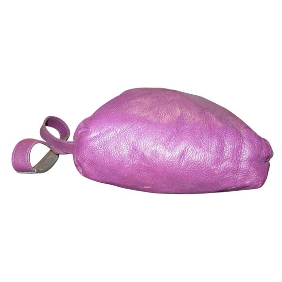 See By Chloe Purple & Silver Italian Leather Crossbody Handbag concealed pocket - Picture 6 of 14